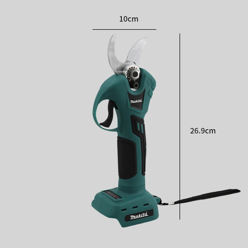Tijeras de podar eléctricas sin escobillas Makita, herramienta de jardinería, tijeras de jardín eléctricas inalámbricas, cortador de ramas para árboles frutales, batería de 18 V