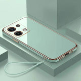 For Redmi Note 13 4G Case Redmi Note 13 PRO 5G 4G Cover Note 13 Pro+ Plus Luxury Square Plating Phone Case Shockproof Back Cover