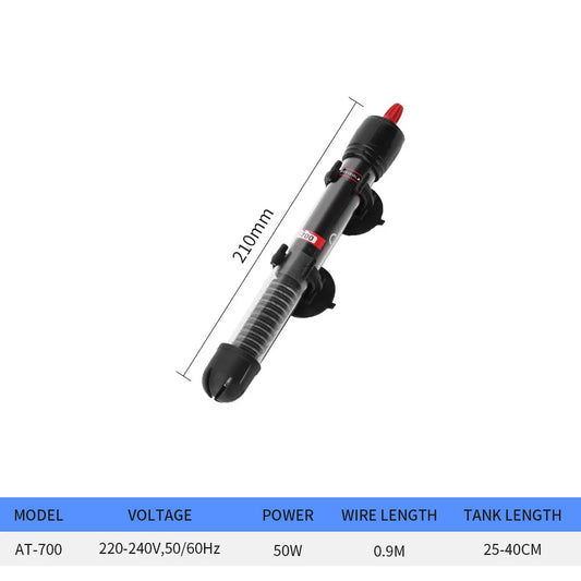 AC220-240V,50HZ AT700 Fish Tank Thermostat Automatic Constant Temperature Heating Rod 25w 50w 100w 200w 300w Glass Heating Rod