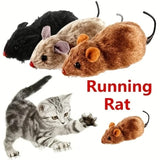 Cat Toy Clockwork Simulation Mouse, Battery-Free Durable Indoor Cats Get High, Relieve Boredom, Interactive Plush Toys, Pet Supplies