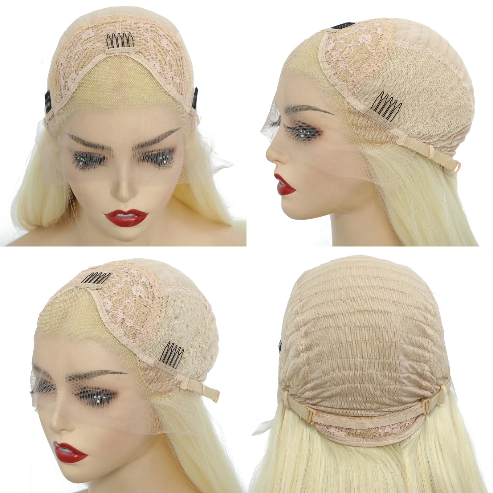 RONGDUOYI Pink Layered Haircut Straight Lace Front Wigs Natural Long Straight Cosplay Heat Fiber Synthetic Wig Purple
