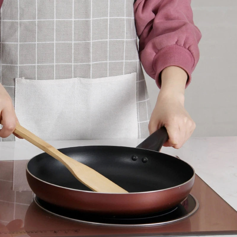 Espátula antiadherente para sartén de bambú natural, cuchara, utensilios de cocina, pala para wok, accesorios de cocina