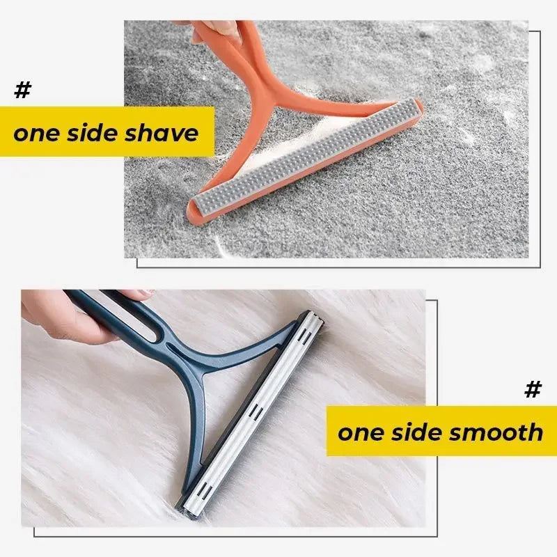 Pet Cat Hair Remover Brush Portable Silicone Comb Double-Sided Scraper for Cats Dog Sofa Clothes Home Cleaning Accessories