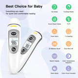Kingclinic Digital Ear Thermometer Ear and Forehead Mode Ideal for Family Kids and Adults 1 Second Reading