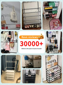 Zapatero de múltiples capas para el hogar, perchero integrado para abrigos y sombreros, puerta para zapatos, estante multifuncional simple