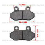USER-X Universal Motorcycle Disc Brake Pad Front Rear Disc Brake Pads Block Shoes Scooter VICTORIA Blade RG125 Honda 145