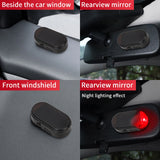 Car Fake Security Light Solar Powered Simulated Dummy Alarm Wireless Warning Anti-Theft Caution Lamp LED Blue/Red Flashing Light