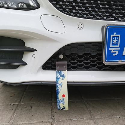Correa de remolque colgante para coche con cultura de carreras JDM, cuerda de remolque, cinta, parachoques, accesorios para NOS HKS Initial D