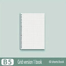60 Sheets Notebook Refill Notepad Loose Leaf Binder Paper A4/ B5/A5 Blank/Grid/Lined Notebooks Writing Pads Office School