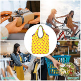 Custom Recycling Classic Black And White Polka Dot Shopping Bag Women Tote Bag Portable Grocery Shopper Bags