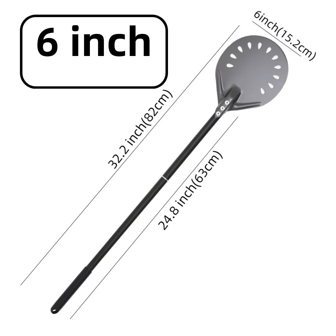 6&12 13 14  Inch Pizza Perforated Shovel Paddle Pizza Oven Turning Peel Hard  Anodized Pizza  Baking Kitchen Tool Spatula