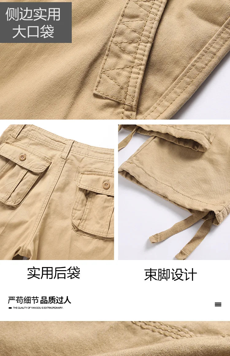 Men's Camouflage Cargo Pants Camo Cargo Multi Pockets Military Tactical Pants Man Hip Hop Joggers Streetwear Sweatpant for Men