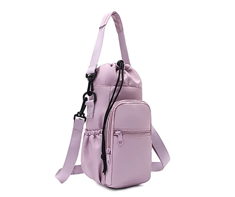 Outdoor Bottle Protective Cover Cell Phone Storage Bag Small Messenger Bag Travel Pocket Bag for Water Bottle Accessories