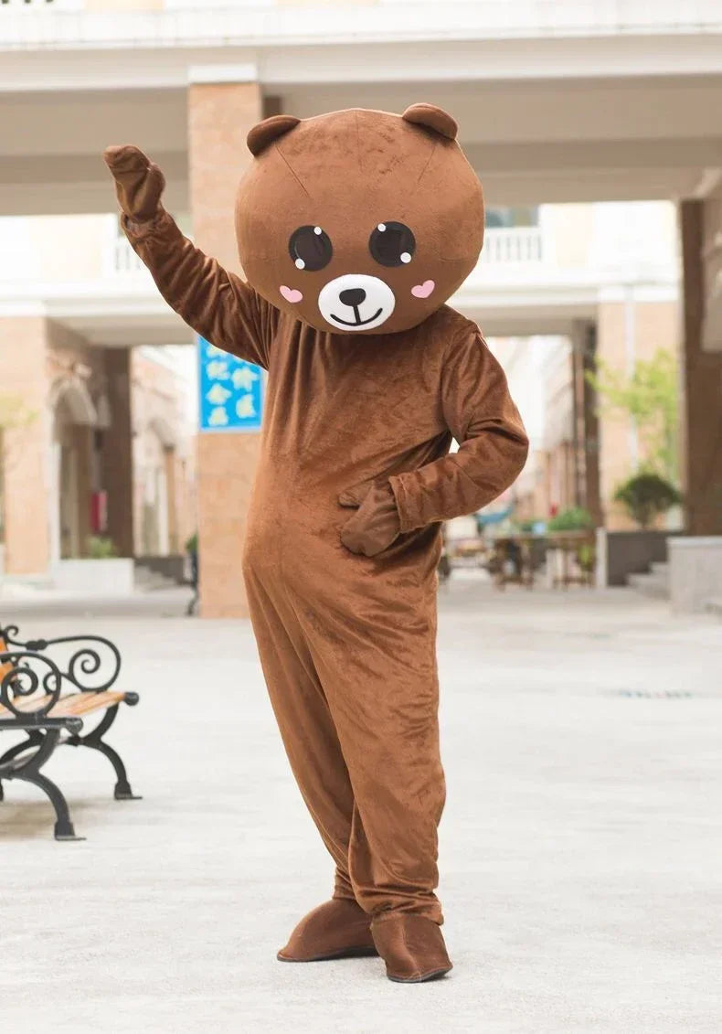 Brown Bear Mascot Costume Cartoon Characters Animal Carnival Activities Cosplay Identity V Cosplay