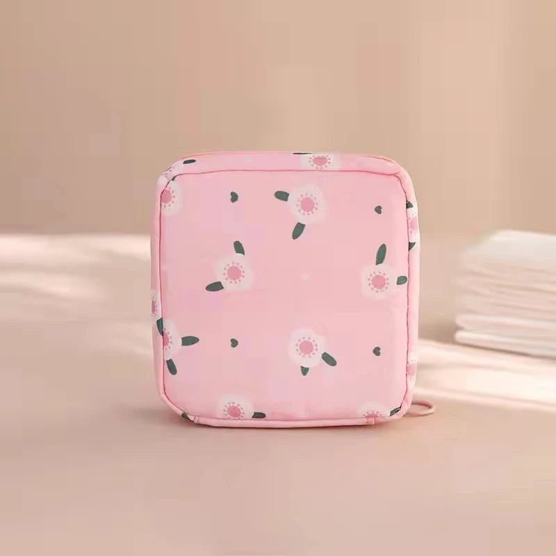 Women Girls Tampon Storage Bag Cosmetic Bag Organizer Bag Organizer Case Sanitary Pad Pouch Napkin Cosmetic Bags Tampon Holder