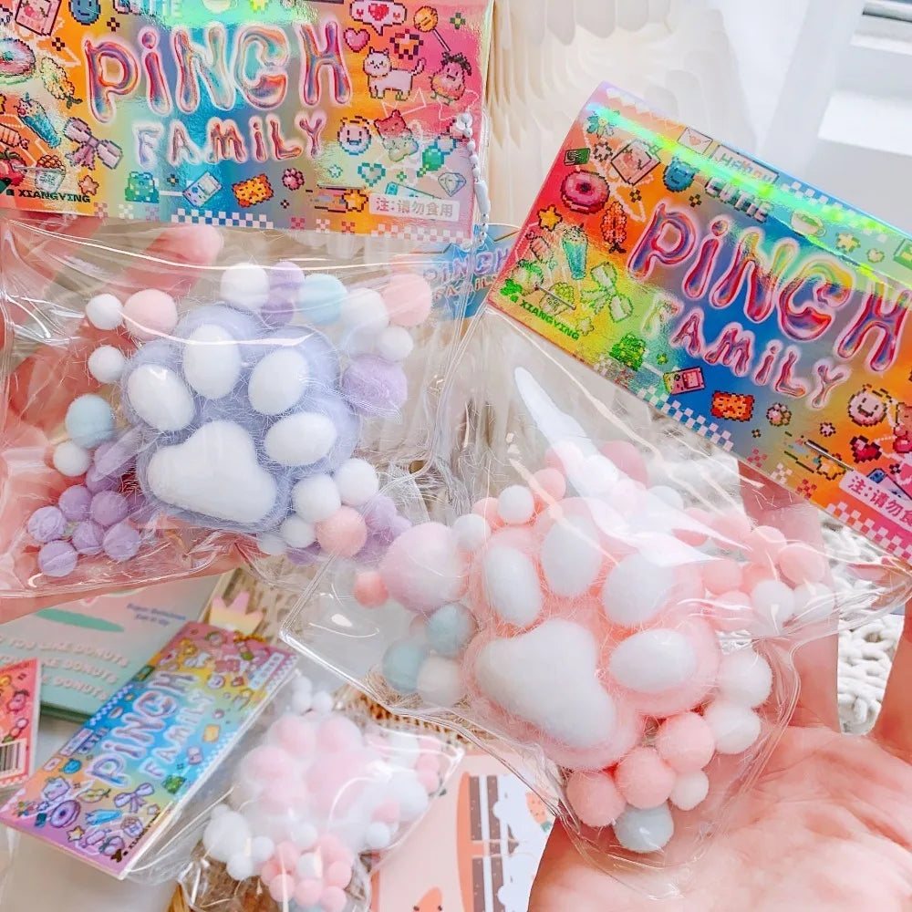 Juguete de gato de poliuretano para apretar, para niños, antiestrés, descompresión, regalo mochi 