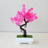 Artificial Plants Decoration Potted Bonsai Small Tree Pot Fake Plant Potted Zen Garden Ornaments Table Home Room Decoration