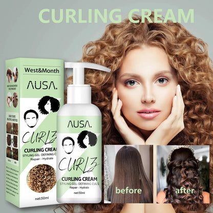 Crema para rizos naturales, loción hidratante para rizos, antifrizz, rebote, esculpidor, acondicionador para el cuidado del cabello.