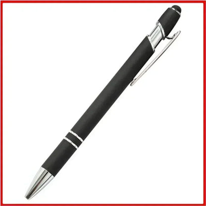 50pcs Light Metal Ballpoint Pen Touch Screen Pen Office School Advertising Pen Custom Logo Text Engraving Laser Engraving