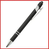 50pcs Light Metal Ballpoint Pen Touch Screen Pen Office School Advertising Pen Custom Logo Text Engraving Laser Engraving