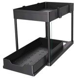 Kitchen Storage Rack with Sliding Cabinet Drawers Multi-Purpose Storage Shelf Holder Kitchen Desktop Organization Rack