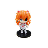 Bandai 1Pcs Random Style 10CM 2025 Anime EVA Asuka Ayanami Rei Q Version Kawaii Figure PVC Model Toys Doll Gift