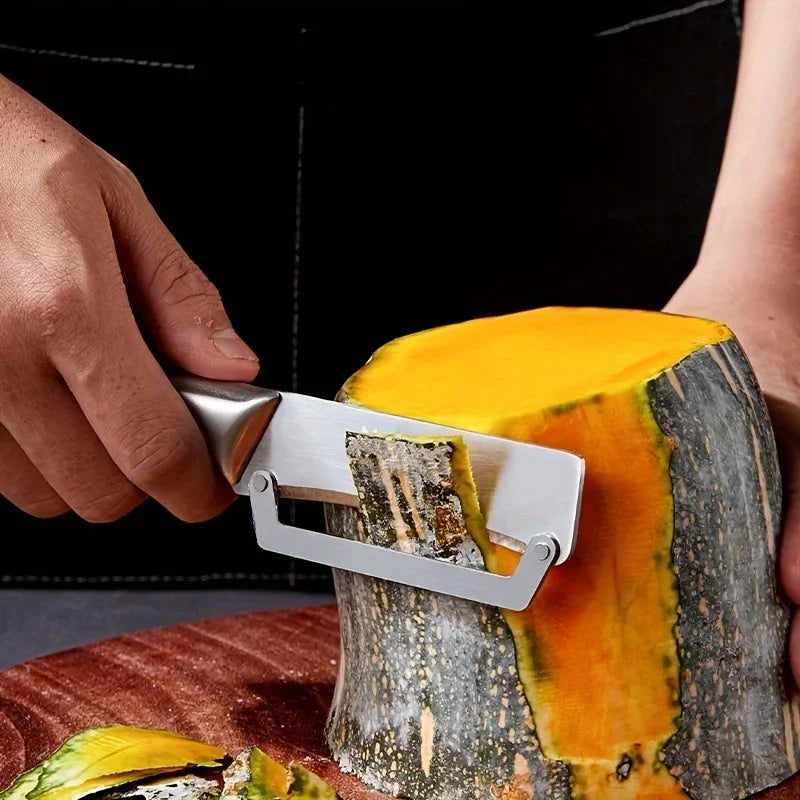 1 cuchillo pelador, potente cuchillo para caña de azúcar, herramienta raspadora de cocina, cuchillo para fruta doméstico, herramienta para raspar y pelar lechuga