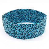 Fashion Leopard Print Sports Headband Yoga Headband Women's Fitness Elastic Cotton Sweat-Absorbing Headscarf Athletic Headwear
