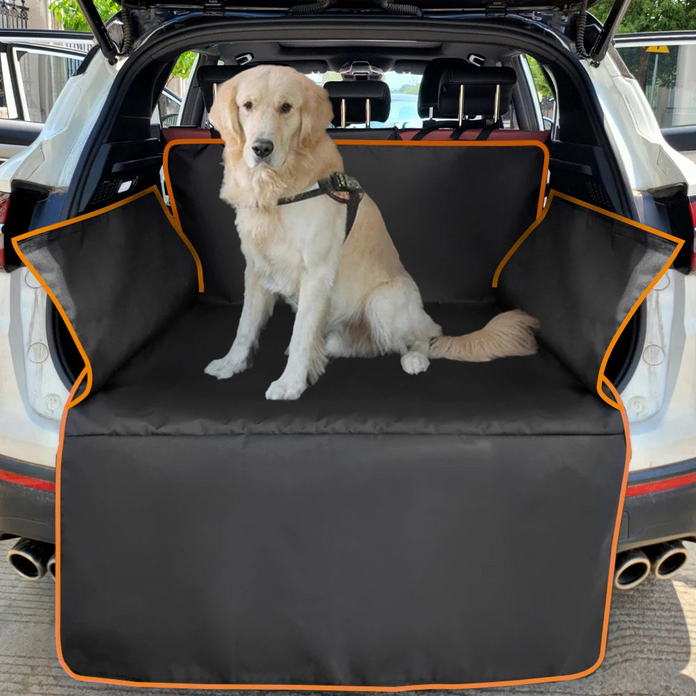 Funda impermeable para asiento de coche de perro, tela Oxford 600D, para transportar mascotas, alfombrilla para maletero de coche, SUV, forro de carga para perros