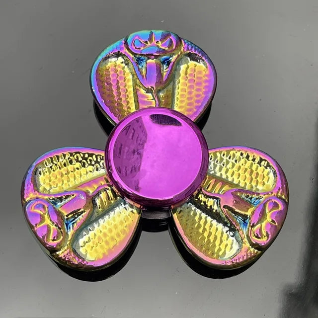 Anti-Anxiety Fidget Toy for Kids Adults Finger Spinner Rainbow Color Metal Alloy 28 Styles Decompression Toy Gifts 