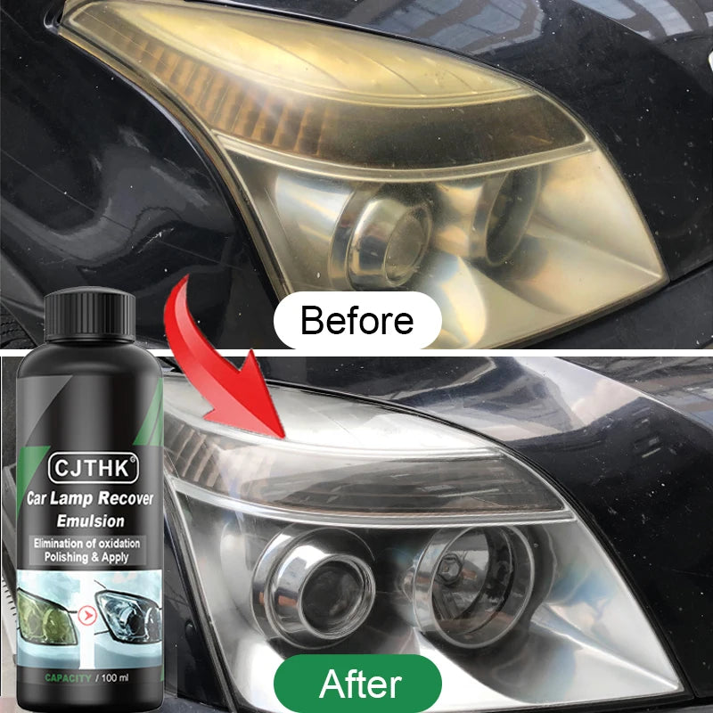 Kits de polimento para restauração de farol de carro, removedor de arranhões, pasta de limpeza para reparo, remoção de oxidação, líquido polonês