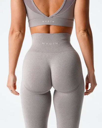 Nvgtn salpicado sem costura elastano leggings mulheres calças de treino macio roupas de fitness calças de yoga cintura alta ginásio wear