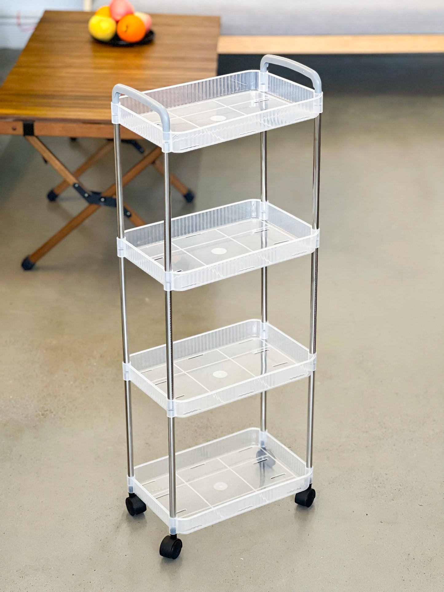Trolley Bookshelf Kitchen Storage Rack Kitchen Corner Narrow Slit Storage Cabinet Bathroom Living Room Home Organizer