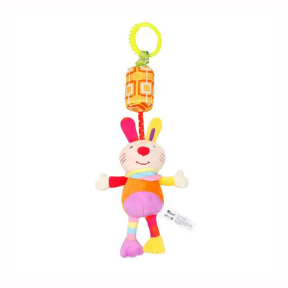 Baby Hanging Rattles Soft Sensory Learning Toy Plush Animals Stroller Infant Car Bed Crib Travel Activity for Babies Toddlers