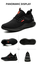 Safety Shoes Men With Steel Toe Cap Anti-smash Men Work Shoes Sneakers Light Puncture-Proof Indestructible Shoes Tactical Boots