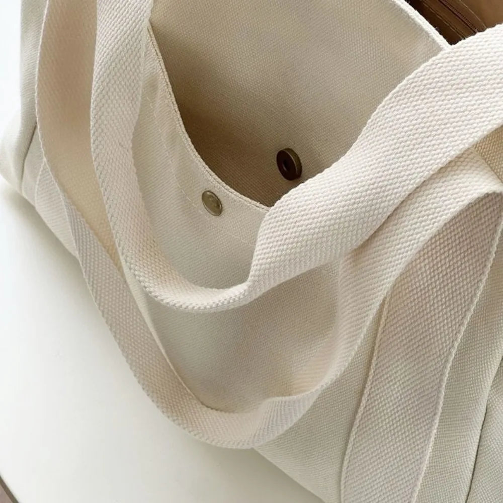 Bolsas de lona de gran capacidad para el trabajo, los desplazamientos, el bolso de mano, el estilo universitario, el bolso de hombro para libros, bolsos para mujer