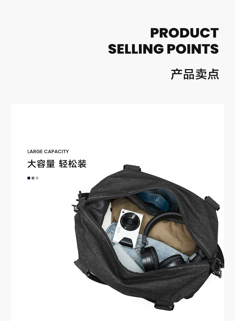 LEE Casual Weekends Overnight Luggage Travel Bag Women Men Waterproof Dry Wet Pockets Duffle Bag Unisex Sport Fitness Gym Bag