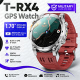 Novo Smartwatch Masculino T-RX4 Ultra GPS 2026 – Posicionamento GPS de 6 satélites, resistência à água 10ATM, bateria de 850mAh, bússola e mais de 170 modos esportivos.