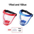 Máscara de protección laboral, protector facial transparente, protector facial transparente, pantalla protectora facial, accesorios de cocina, gadgets