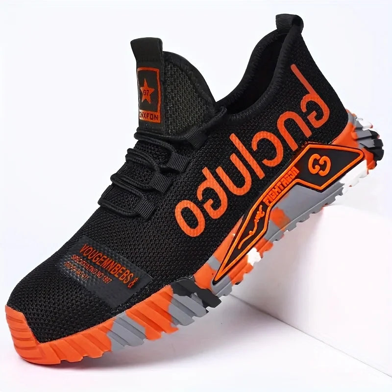 Steel Toe Safety Shoes Men Anti-Smash Anti-puncture Work Shoes Men Breathable Work Sneaker Indestructible Work Safety Boots