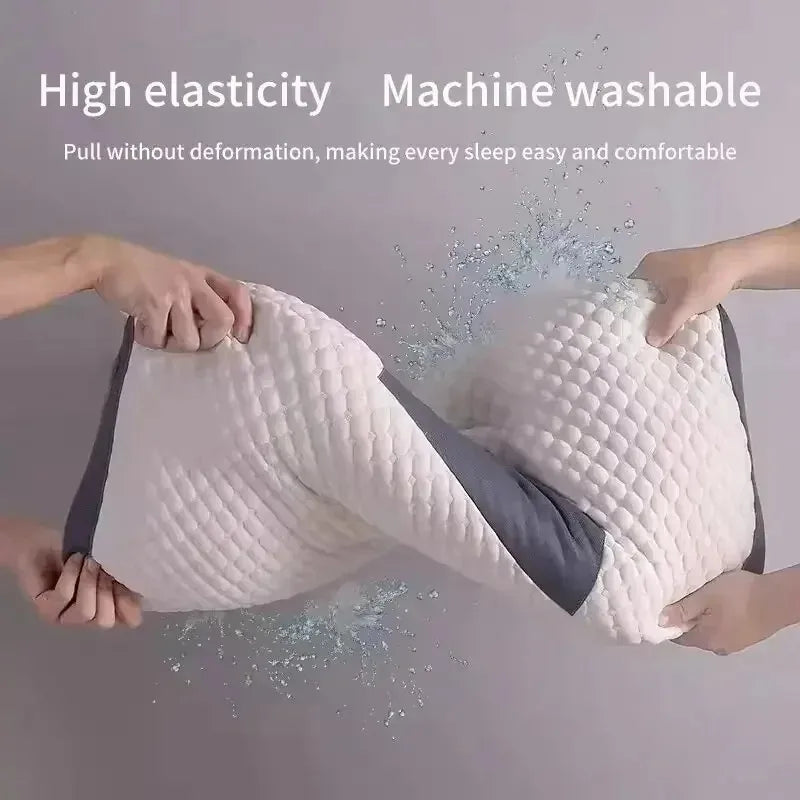 Knitted cotton pillow, cervical spine protection, sleep aid, pillow core, special household dormitory student pillow for adults