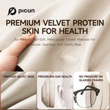 Picun F2 Hybrid Active Noise Canceling Headphones with Built-in Microphone, Spatial Audio Mode, 50H Playing Time Hi-Res Audio
