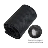 Car Steering Wheel Braid Cover Needles And Thread Artificial Leather Car Covers Suite 5 Color DIY Texture Soft Auto Accessories