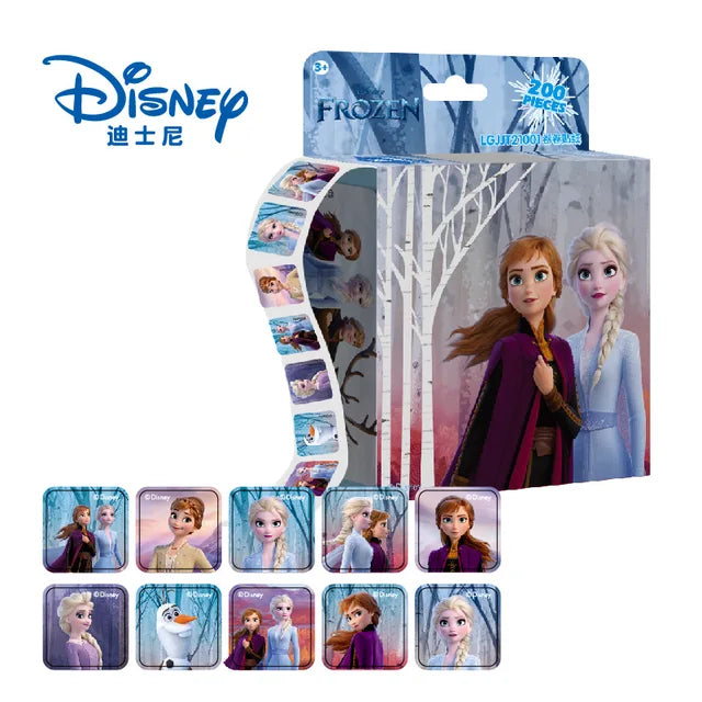 Pegatinas despegables de Disney, Princesa Frozen, Mickey Mouse, Minnie, niña, niño, regalo para profesores, 200 hojas por caja 