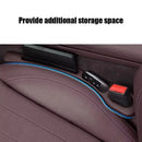 2pcs Car Seat Gap Filler Organizer Waterproof Car Seat Gap Plug Strip with 2 Grooves Seat Gap Storage Auto Interior Accessories