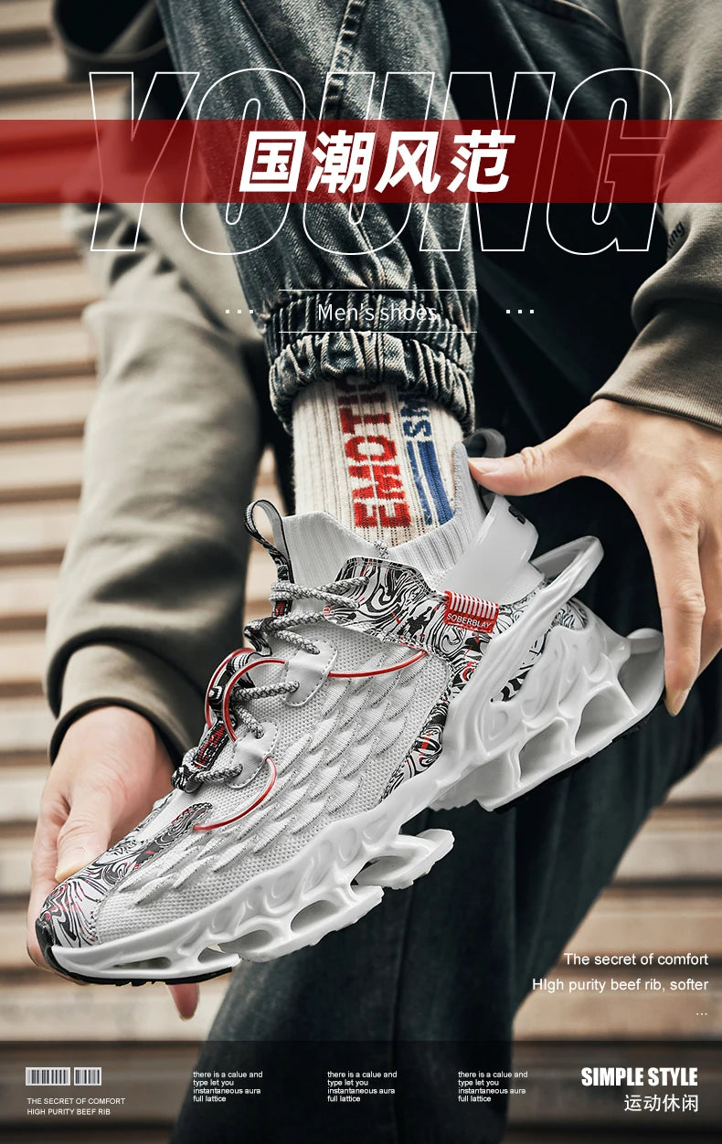 Men's Sneakers Male Casual Shoes Luxury Trainer Race Breathable Fashion Loafers Running Shoes for Men