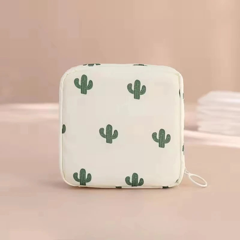 Women Girls Tampon Storage Bag Cosmetic Bag Organizer Bag Organizer Case Sanitary Pad Pouch Napkin Cosmetic Bags Tampon Holder