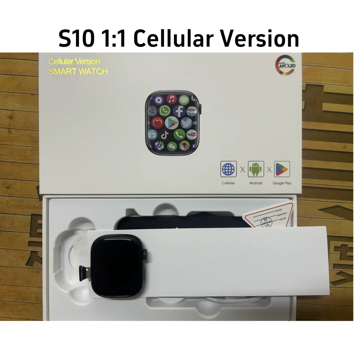 S10 Smart Watch 4G Android 9.0 2.2 inch Amoled Smartwatch With Sim Card 180° Rotating Camera GPS WIFI Google Play 128GB Storage