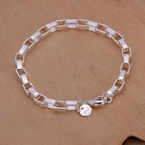 Fine 925 Sterling Silver Bracelet for Women and Men, Noble Nice Chain, Solid Charms, Wedding Party Gift, Fashion Jewelry, Hot Model 