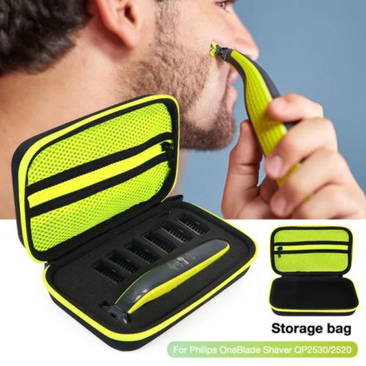 Estuche de transporte para afeitadora eléctrica Philips OneBlade Men, resistente a golpes, bolsa de viaje rígida, soporte para afeitadora